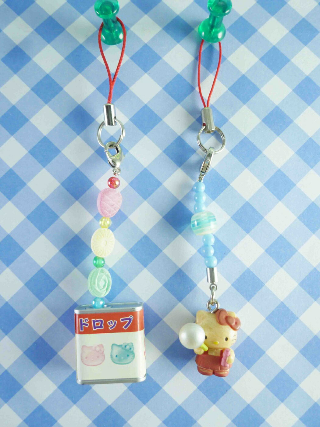 【震撼精品百貨】Hello Kitty 凱蒂貓 限定版手機吊飾-復古童趣吹泡泡 震撼日式精品百貨