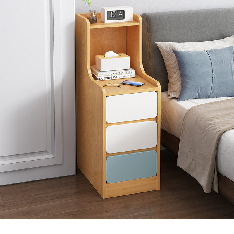 【免運】可開發票 床頭櫃簡約現代小型床邊儲物櫃子經濟型簡易多功能臥室收納置物架