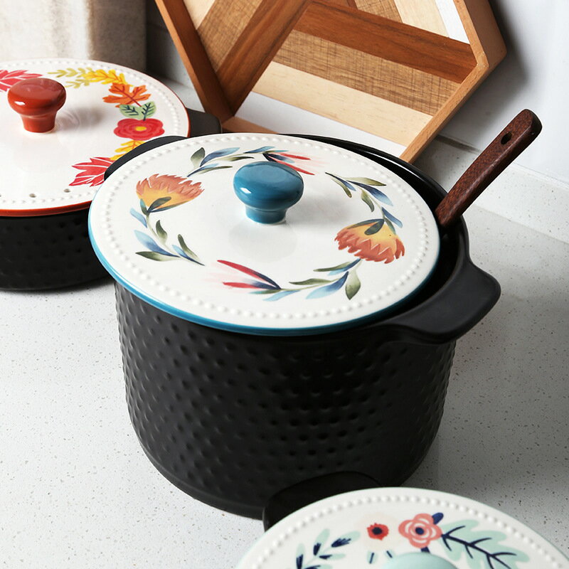 日式四季砂鍋養生燉鍋家用陶瓷石鍋陶瓷湯鍋明火煲湯鍋具