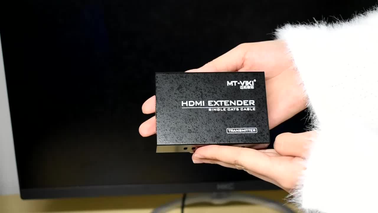 全網最低價~邁拓維矩網線hdmi延長器200米轉rj45網線高畫質影片放大訊號MT-ED06
