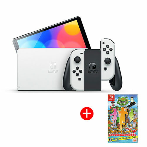 Nintendo Switch OLED 白色主機+1片遊戲片+螢幕保護貼【愛買