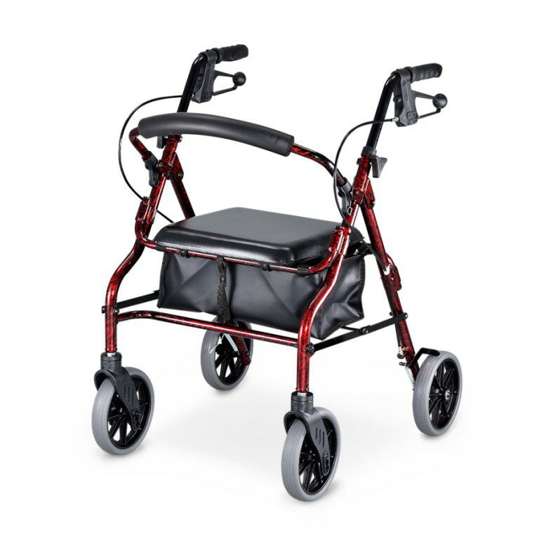 光星助行器收合式助步車經典款4206 帶輪型助步車 步行輔助車 助行椅