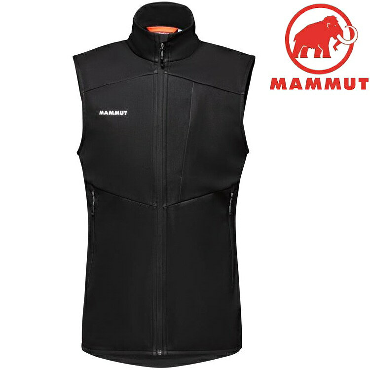 Mammut 長毛象 Ultimate VII SO Vest 男款 經典抗風軟殼背心 1011-01830 0001 黑