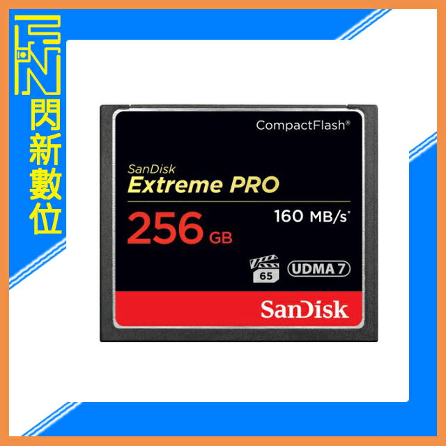 SanDisk Extreme PRO CF 256GB/256G 160MB/s 記憶卡(公司貨)【APP下單4%點數回饋】