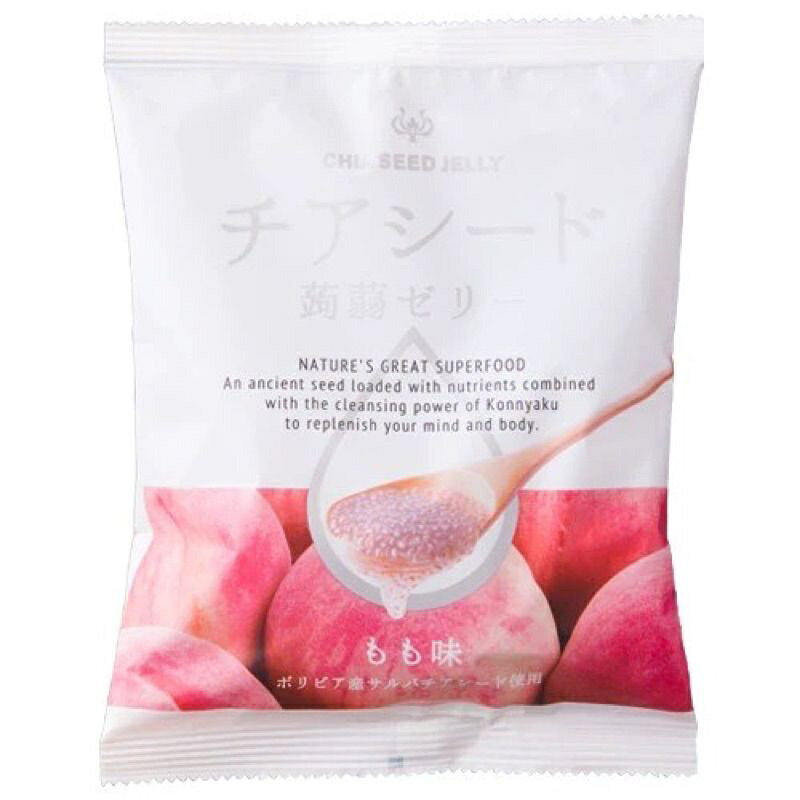 ✨現貨✨日本直送 奇亞籽果凍CHIA SEED JELLY QQ蒟蒻 水果系列 蒟蒻 果凍 低卡 低糖 低熱量 飽足感 6