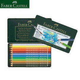 德國輝柏FABER CASTELL 117512 藝術家級水彩色鉛筆12色
