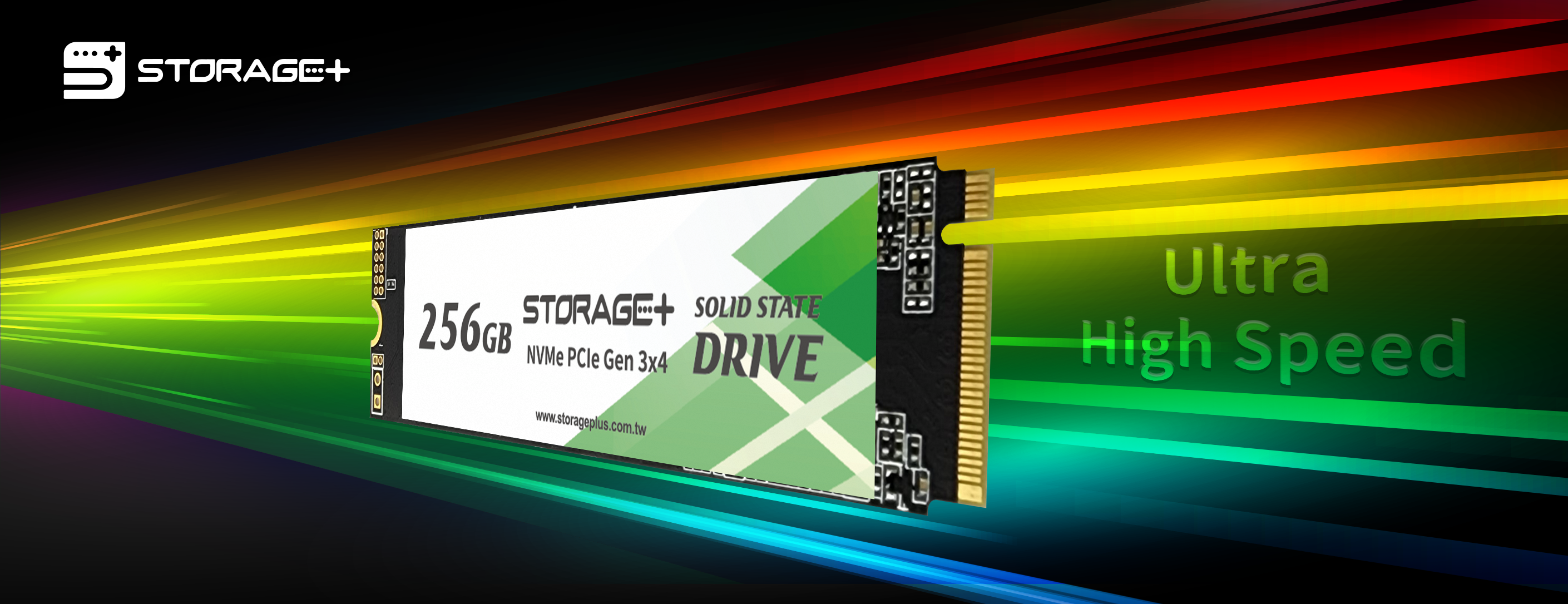 Storage+ NVMe M.2 Gen3x4 PCIe SSD 256G/512G/1T/2T TLC固態硬碟