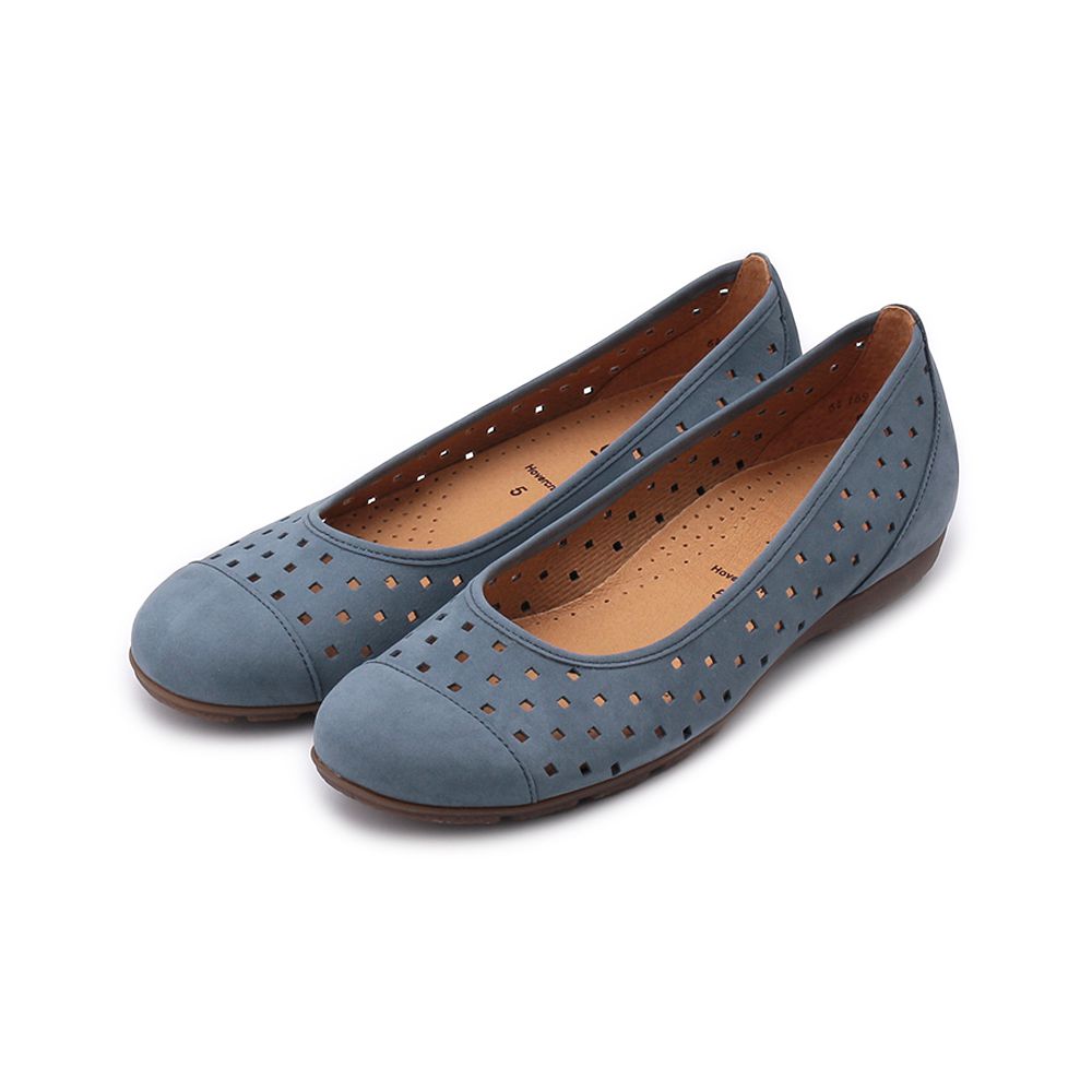 德國 GABOR 洞洞平底鞋 淺藍 64.169.10 女鞋