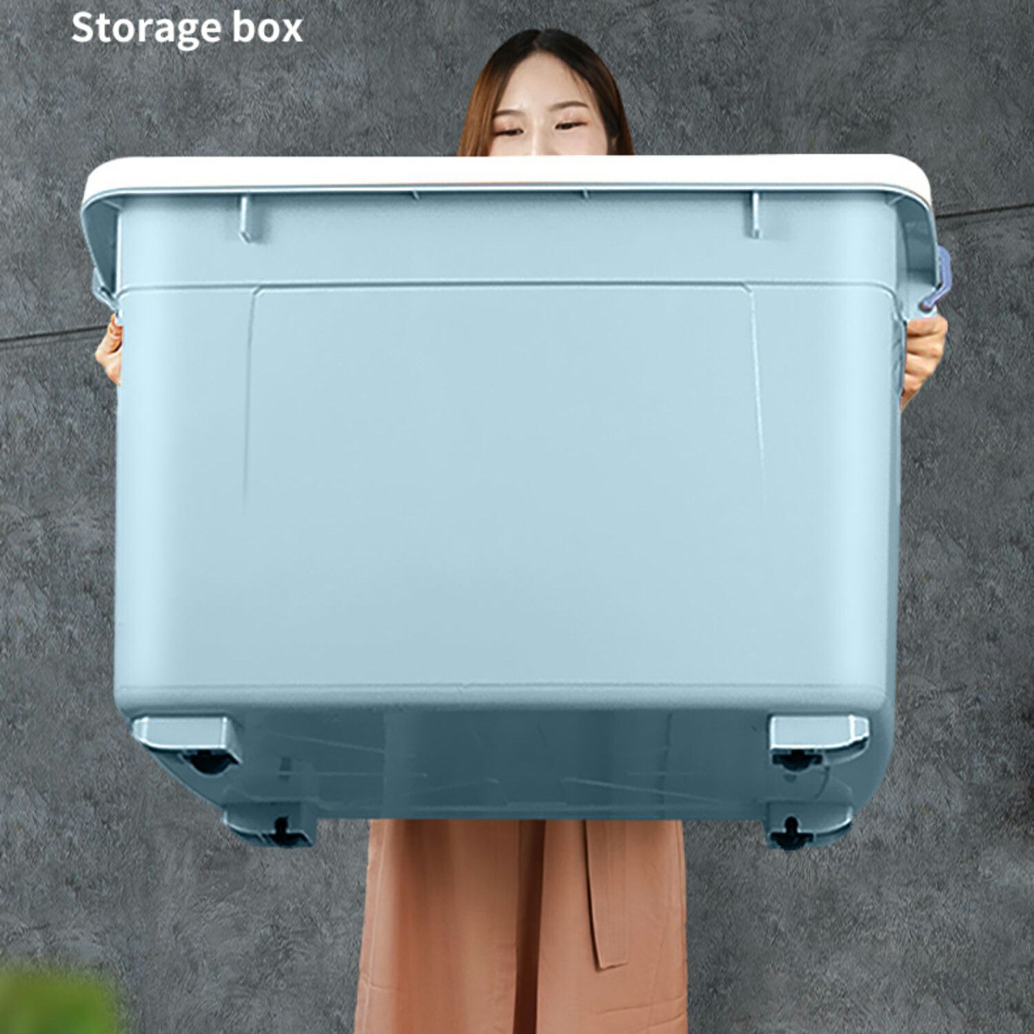 收納箱收納 家用加厚特大號塑料儲物箱 衣服搬家整理箱大號盒子箱