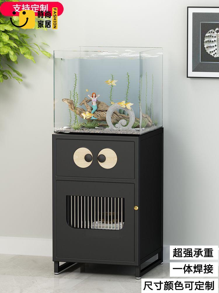 免運 附發票 魚缸架 置物架 落地魚缸置物架 魚缸架底櫃鐵藝金屬小米魚缸架定製超強承重多層置物架水族箱底座特惠/工廠現貨 售後保障 全館折扣s535