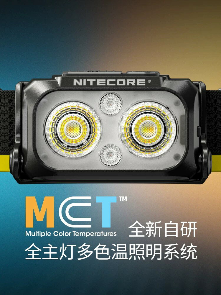 NITECORE奈特科爾NU25MCT頭燈戶外夜跑徒步登山輕量級頭燈