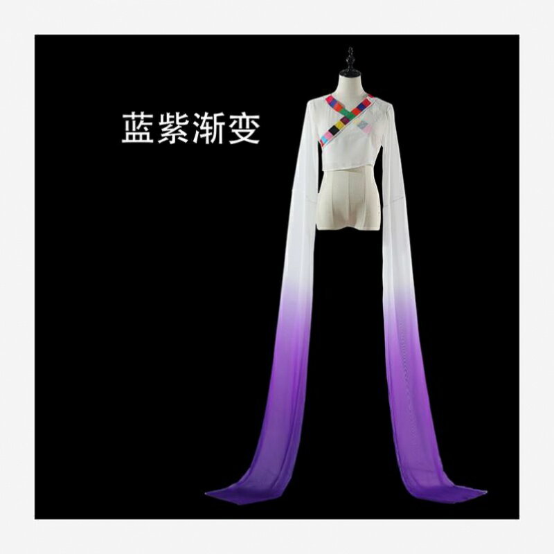 兒童驚鴻舞甩袖成人藏族舞蹈服古典演出服練功水袖服裝上衣女袖子