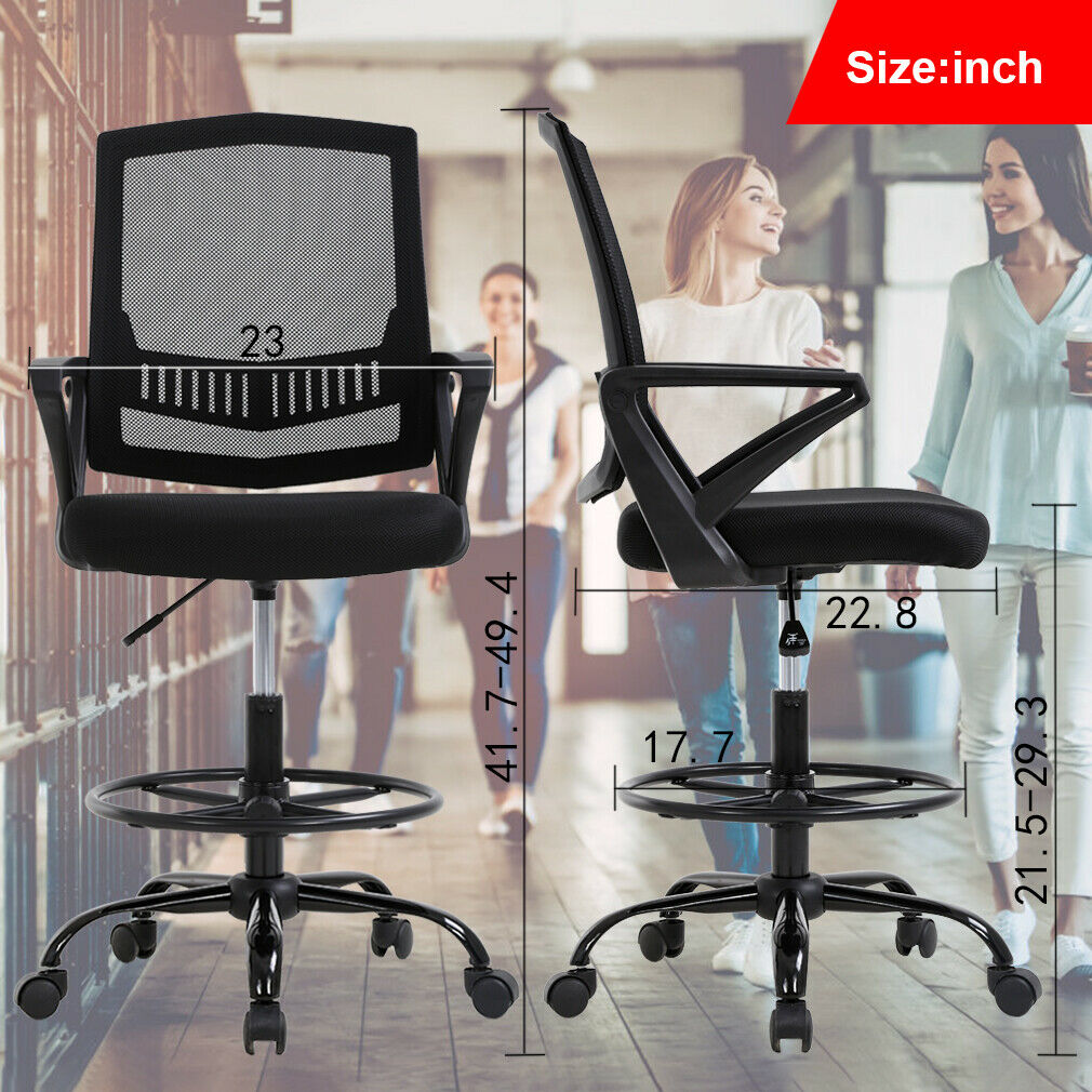 drafting chair tall office chair desk chair adjustable