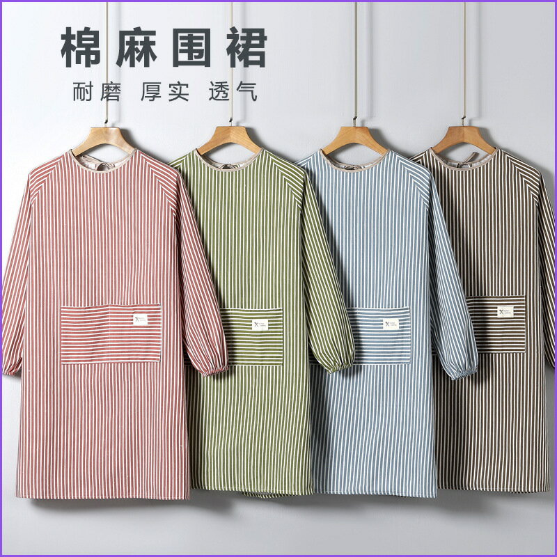 男女加肥加大罩衣羽絨服外套加厚麻棉老粗布耐磨時尚大人工作服