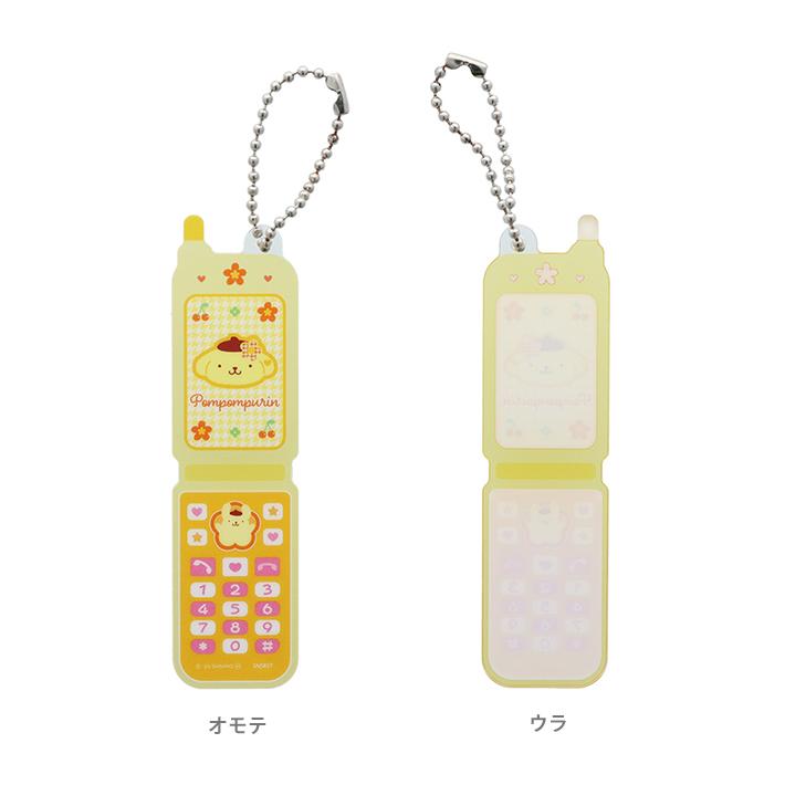 asdfkitty*布丁狗 千鳥紋復古翻蓋手機造型 壓克力吊飾 掛飾 鑰匙圈-日本正版商品
