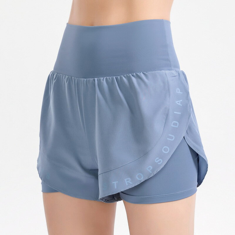 【巴黎精品】現貨+預購 女運動服瑜珈褲運動短褲瑜珈服居家運動服親膚透氣-高腰緊身字母印花女褲子a1jo50