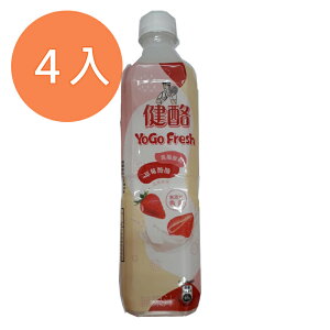 金車 健酪乳酸飲料 草莓酪酪 580ml (4入)/組【康鄰超市】