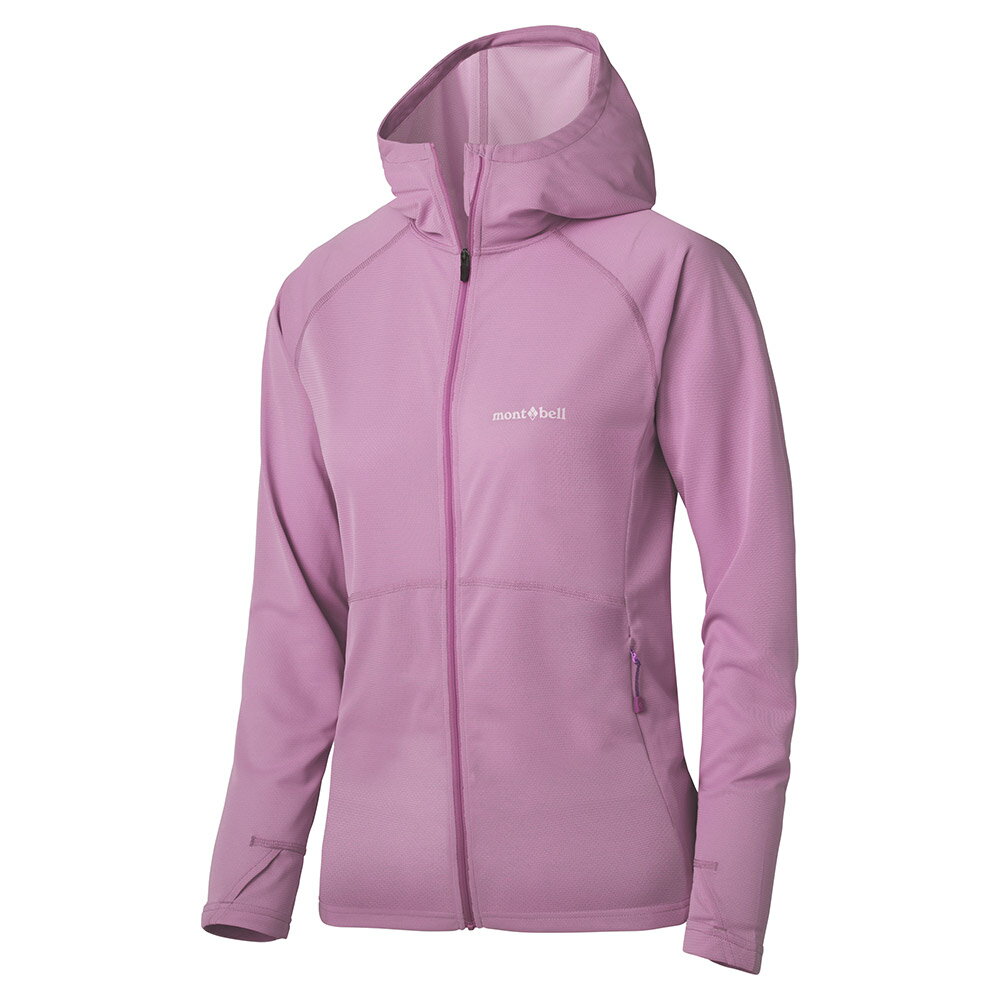 【【蘋果戶外】】mont-bell 1114637 LV 薰衣紫【女款】Cool F-Z Hoodie 抗UV 連帽外套 防曬外套 吸濕排汗