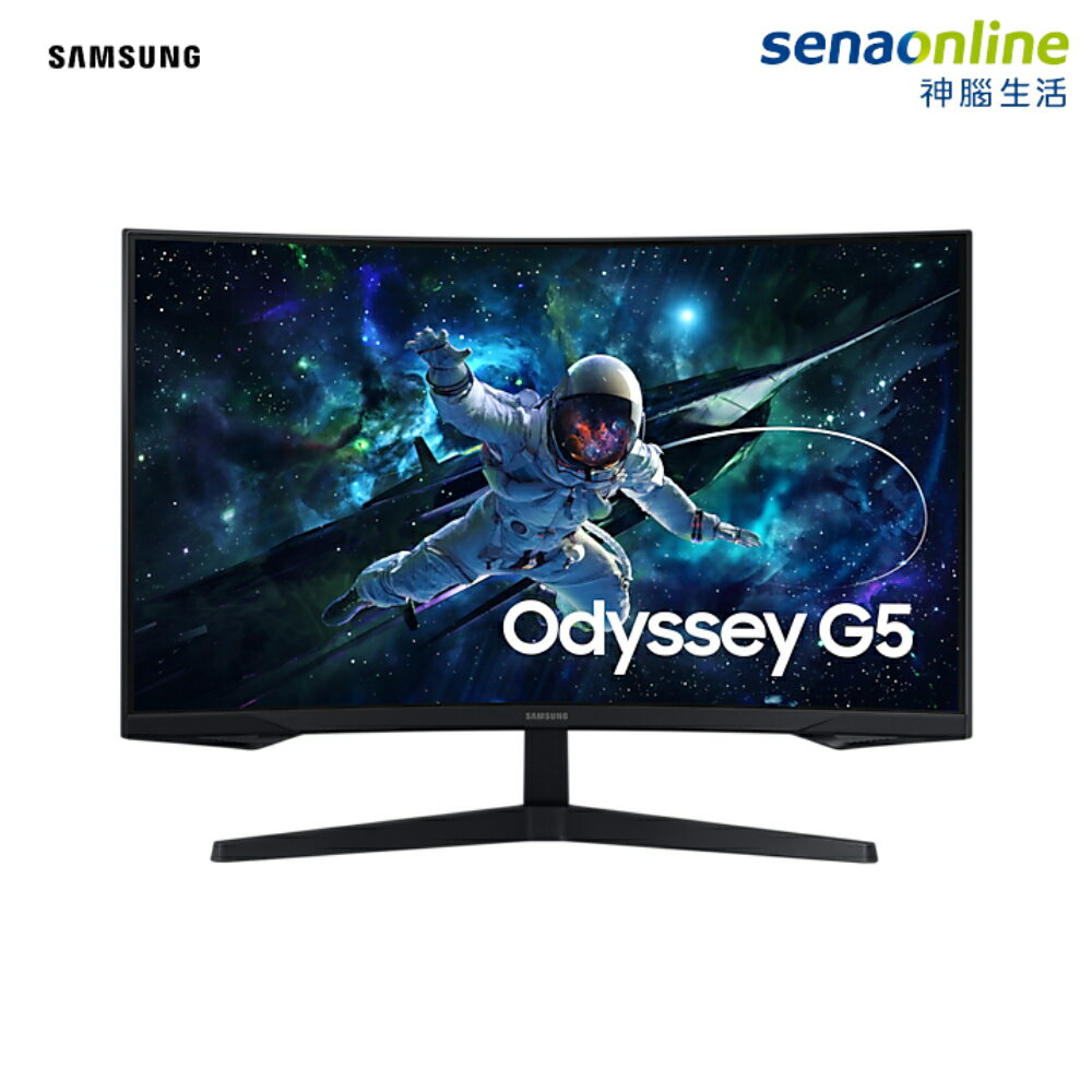 【三星原配爆殺加價購】SAMSUNG三星 Odyssey G5 32吋2K曲面電競螢幕 黑 2024 (S32CG552) 1000R電競顯示器 G55C LS32CG552ECXZW 黑悟空