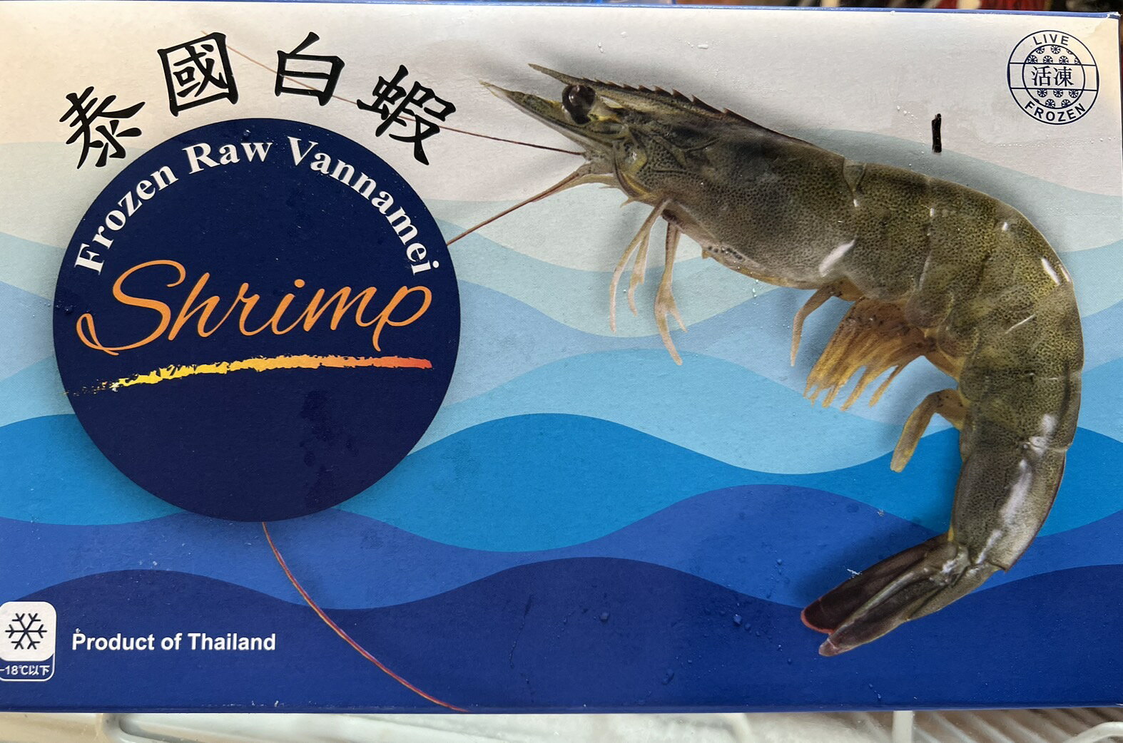 👉泰國冷凍大白蝦 26/30大尺寸(淨重600g±5%)