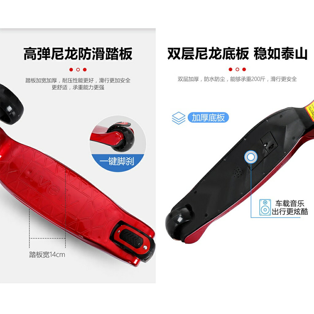 ISONA 成長型滑板車 三輪滑板車 兒童滑板車 折疊滑板車 3輪兒童滑板車 滑步車 可折疊 靜電烤漆 尼龍材 1