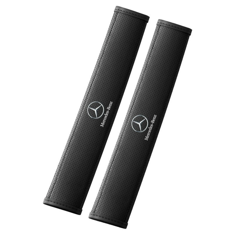 Benz/賓士E級C級A級S級GLA/GLB/GLC汽車安全帶護肩套皮革防護套