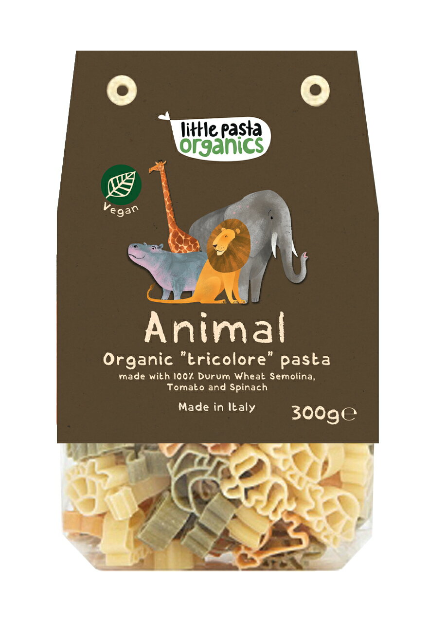 英國 little pasta 小小帕斯達 12m+ 動物造型 兒童義大利麵 250g