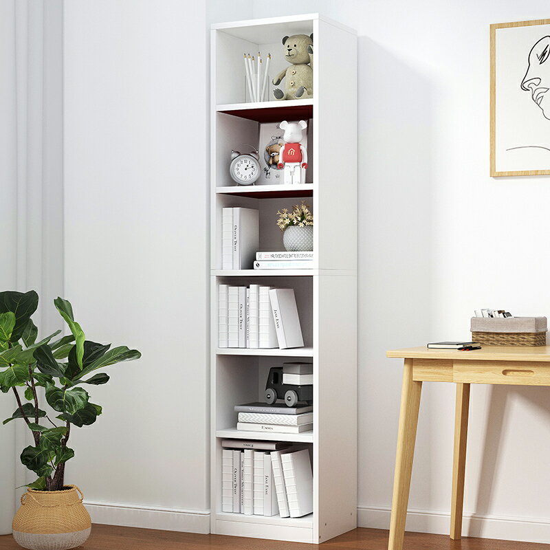 書架 書架落地簡約家用臥室多層收納置物架客廳簡易學生置物櫃小型書櫃【MJ17276】