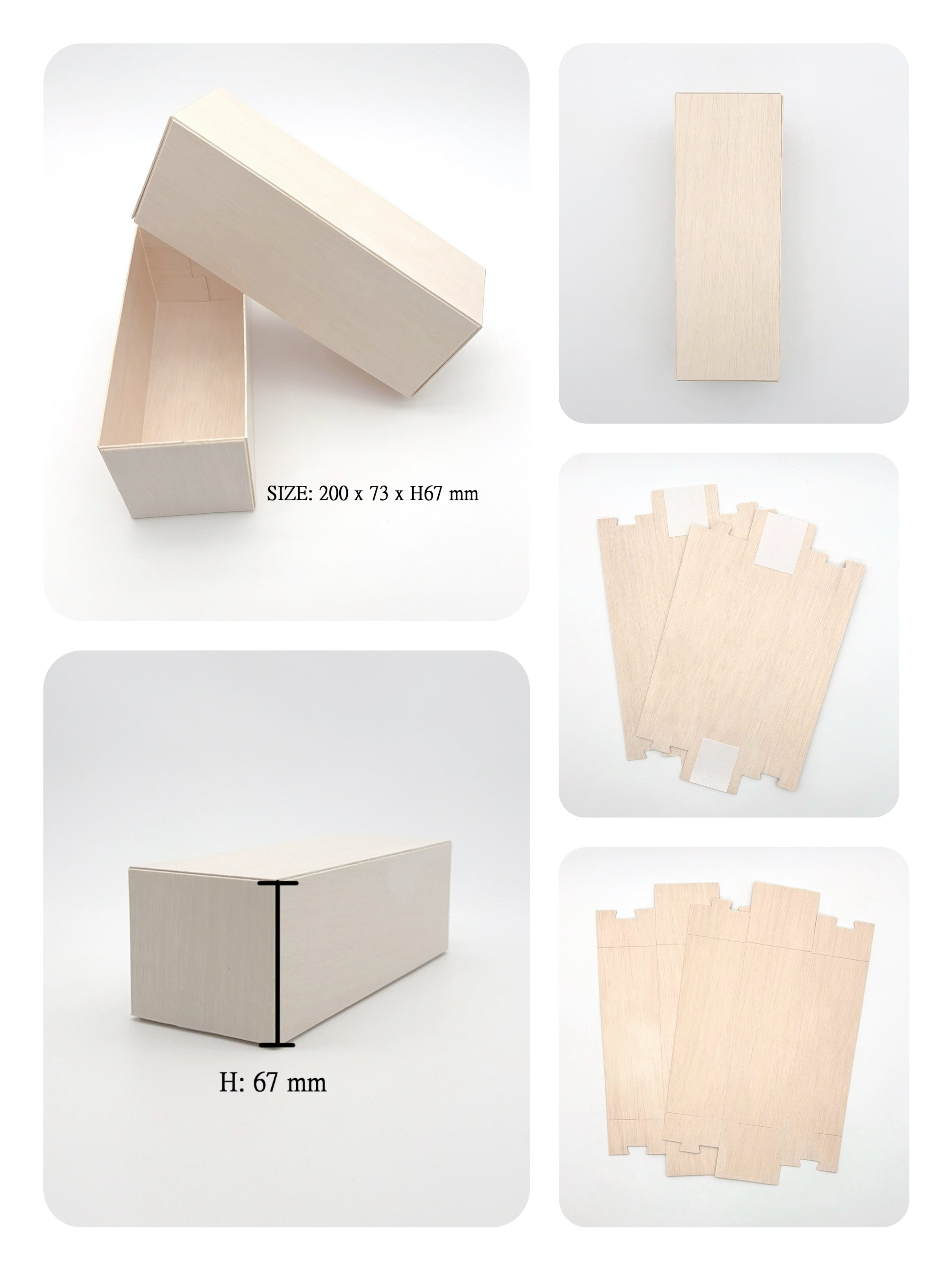 C套餐2+1件組 一次性環保木盒組 DIY206木盒組+DIY136木盒組+小木叉子 木製便當盒、木盒、木製餐盒、日式木禮盒、烘培盒、竹片盒 ...