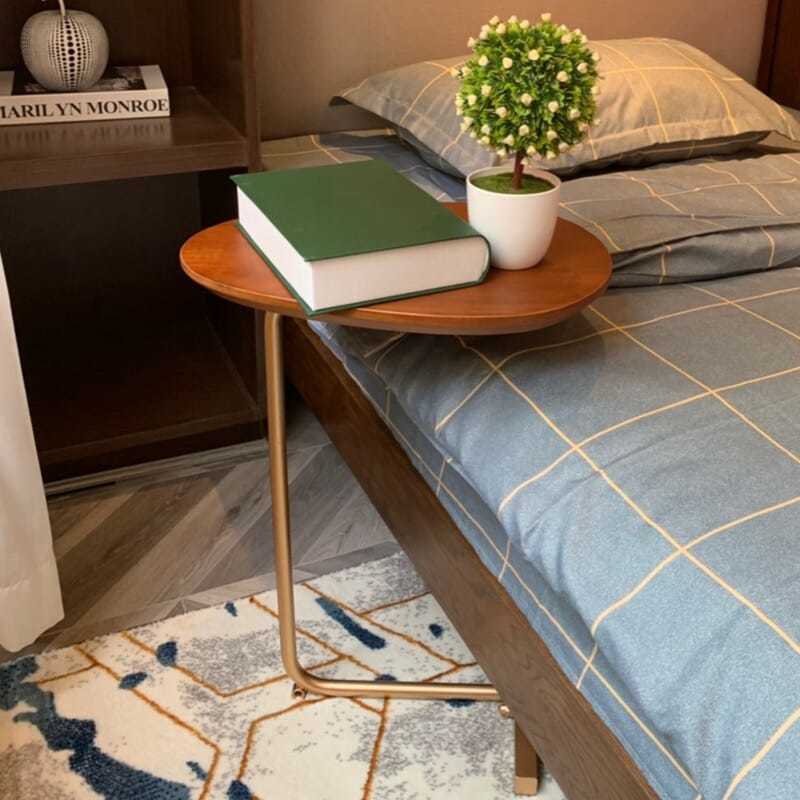 創意C型小邊桌可移動茶幾鐵藝北歐沙發邊幾角幾簡約ins床頭閱讀桌