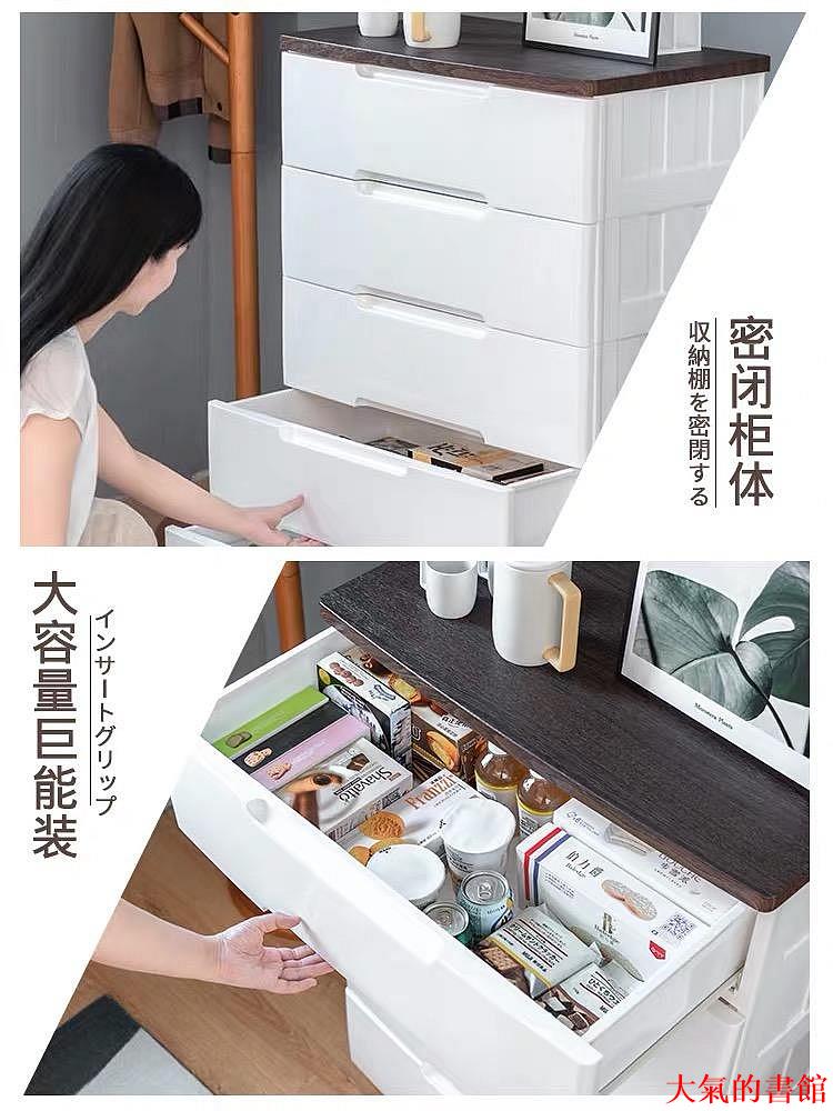 收納櫃日本愛麗思塑膠加厚抽屜式收納櫃臥室櫃子愛麗絲家用儲物箱五斗櫥