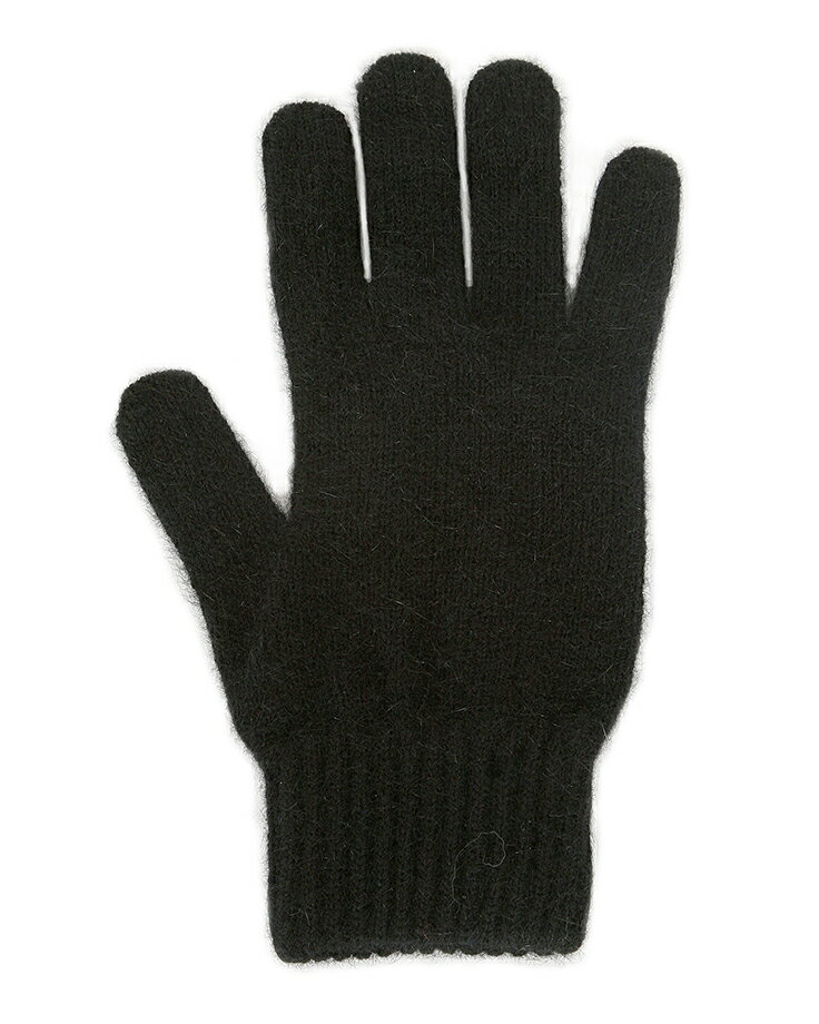 黑色紐西蘭貂毛羊毛手套男用女用保暖手套