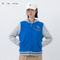 a la sha 家族連帽棒球外套 a la sha 家族連帽棒球外套