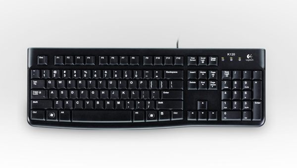 [富廉網] 羅技 Logitech K120 USB 鍵盤 防濺灑設計