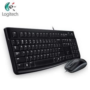 羅技 Logitech MK120 有線鍵盤滑鼠組 (黑)-富廉網