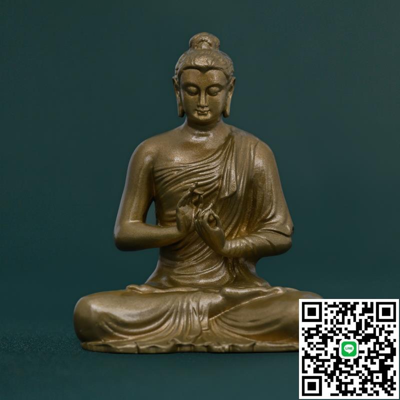 簡修行三寶佛擺件釋迦牟尼佛像家用供奉銅像釋迦摩尼佛如來佛坐像