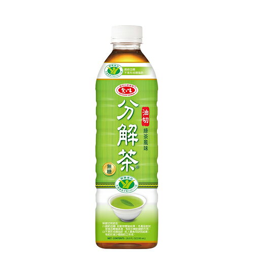 愛之味油切分解茶(綠茶風味)590mlx6【愛買】 1