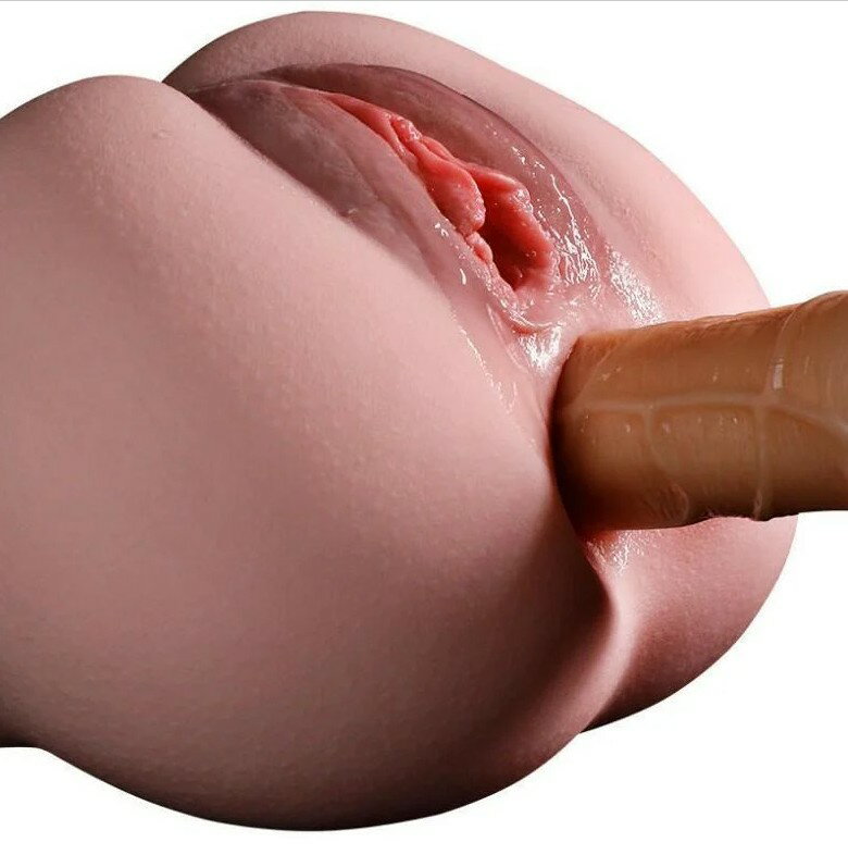 送300ml潤滑液【台灣現貨】饅頭穴 雙通道 自慰器 飛機杯 超擬真陰部 肉感雛菊雙通道 可中出 8