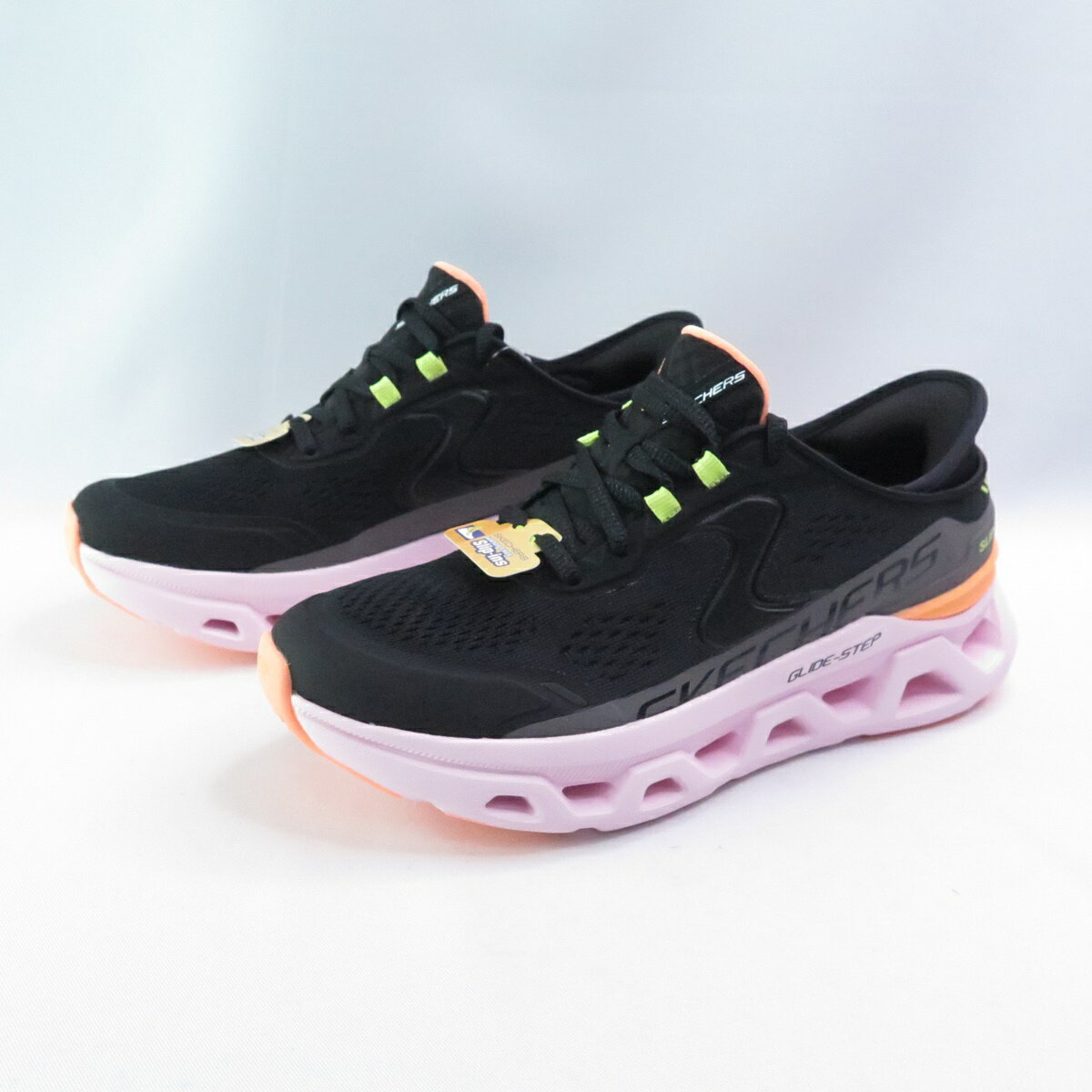 Skechers 150510BKMT 女健走鞋 Glide-Step Altus 瞬穿 黑/粉橘【iSport愛運動】