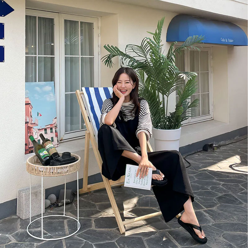 ANNAs 特價款 正韓 大長腿 連身褲 吊帶褲 長褲 寬褲 寬鬆 顯瘦 韓國 2