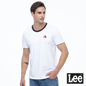 Lee 帆船俱樂部小logo圓領短袖T恤 男款 白