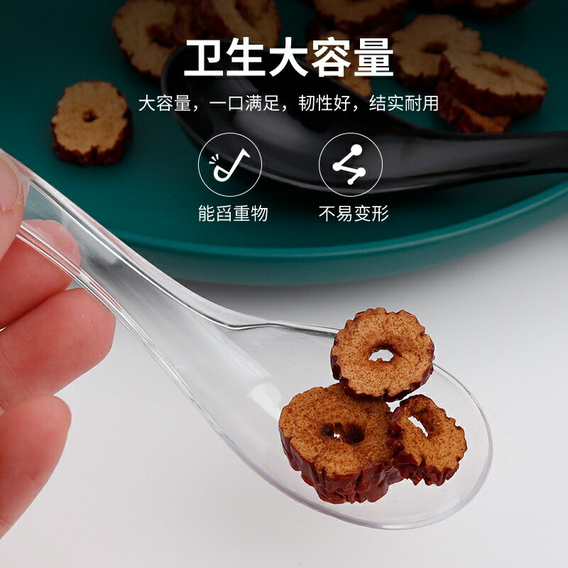 一次性勺子單獨包裝外賣餐廳專用塑膠湯勺甜品蛋糕勺匙羹飯勺商用