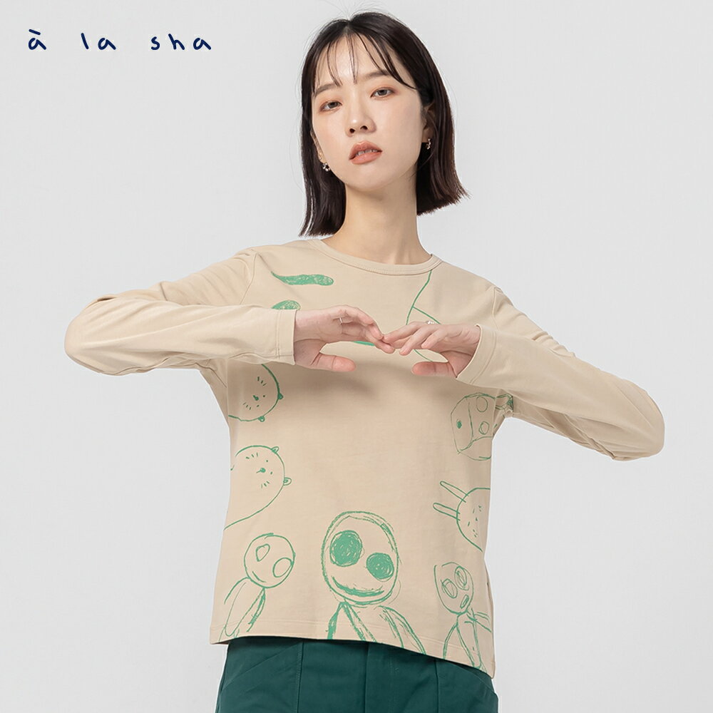 a la sha 家族大集合長袖T