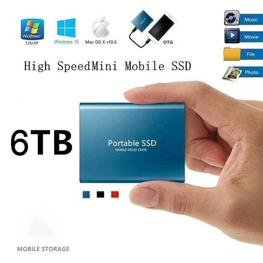 ssd硬碟 SSD高速固態隨身硬碟 移動硬碟16TB 8TB 4TB 2TB 1T 高速移動固態硬碟