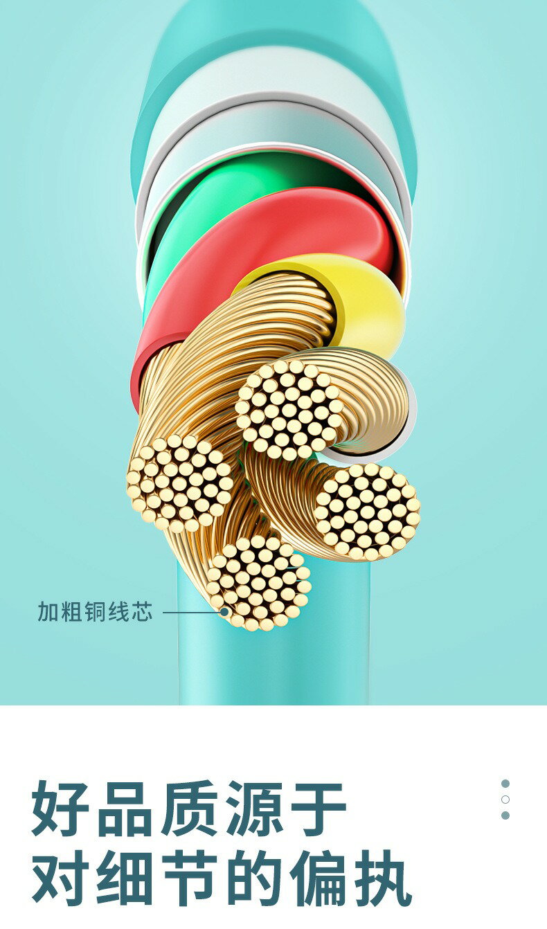 5A智能燈馬卡龍液態矽膠手機充電線 數據線蘋果oppo三星閃充線小米typec傳輸線安卓快充線 6