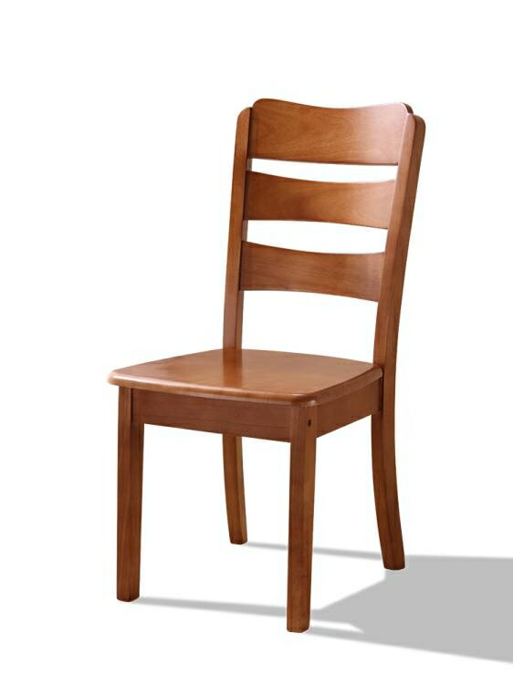 🔥居家必備🔥全實木餐椅靠背椅子家用白色簡約現代中式原木凳子酒店飯店餐桌椅 全館免運