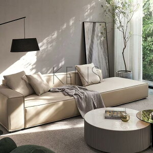 【可開發票】沙發 意式科技布藝沙發小戶型北歐直排輕奢現代簡約公寓客廳極簡家具床