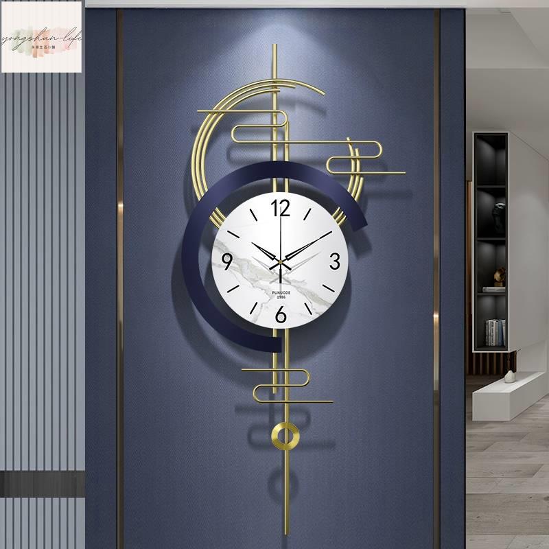 歐式創意掛鐘 靜音時鐘 掛墻鐘 鐵藝金屬壁鐘 客廳家用墻面裝飾鐘錶 個性藝術掛錶 時尚創意 簡單大方