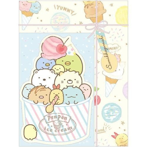 大賀屋 日本製 角落生物 信封 信紙 套組 便箋 便條紙 情書 卡片 文具 角落小夥伴 正版 授權 J00030165