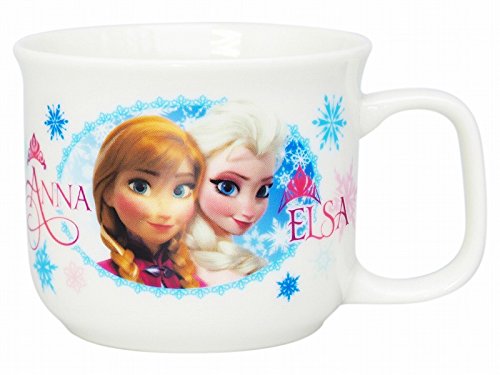 大賀屋 冰雪奇緣 陶瓷杯 水杯 馬克杯 杯子 陶瓷 杯 艾莎 Elsa 迪士尼 日本製 正版 授權 T00110171